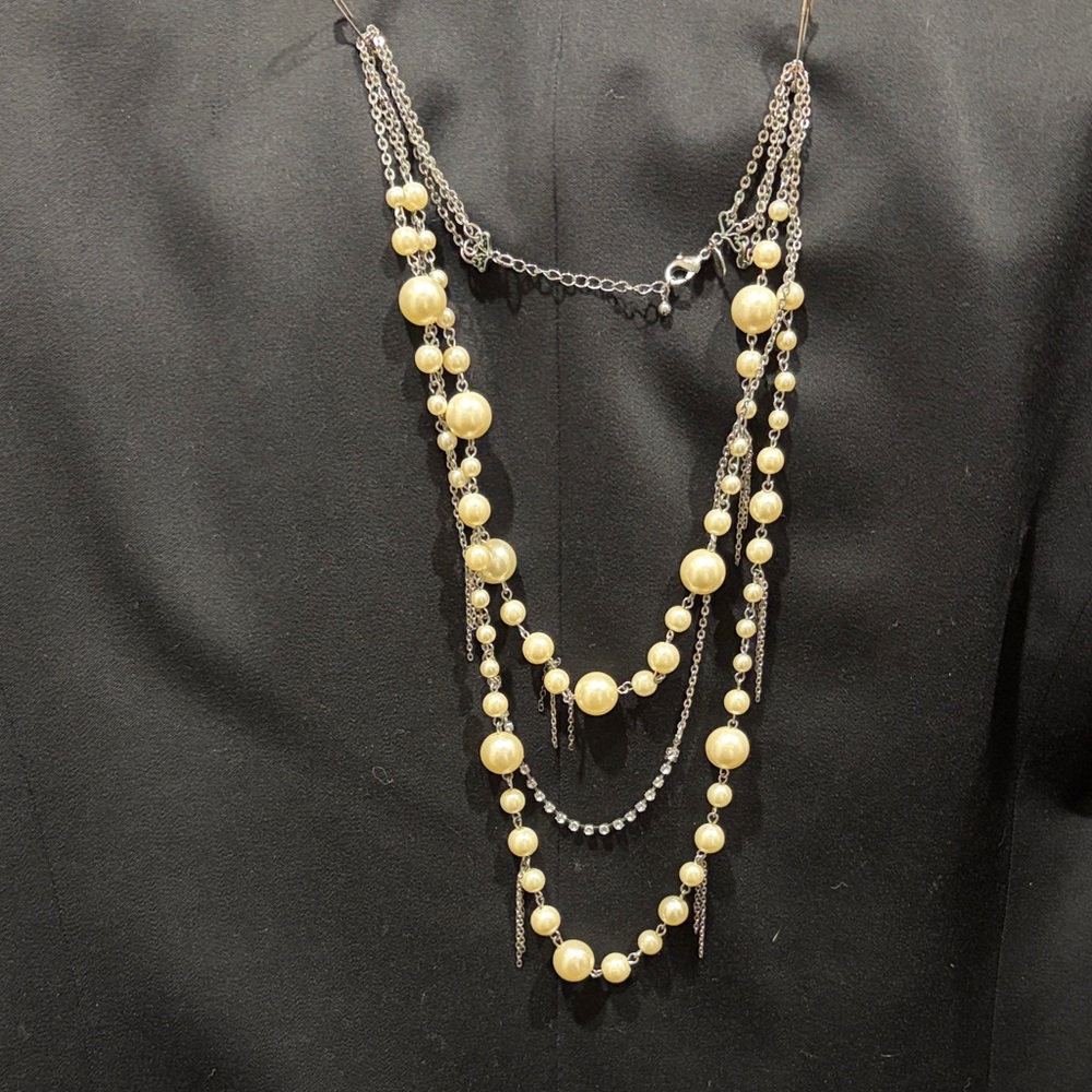 LOFT Gold and Silver Layered Necklace